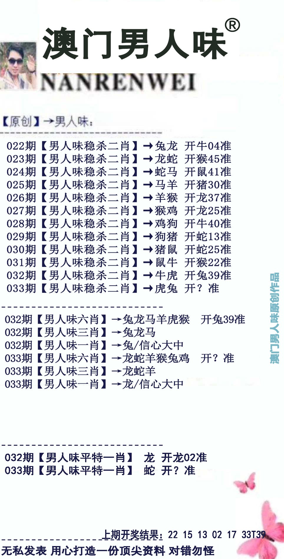 202533期：澳门男人味